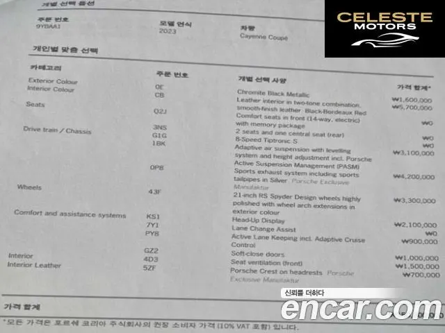PORSCHE Cayenne (PO536) 3.0 Coupé 2023 — photo 19 sur 25