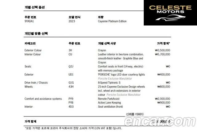 PORSCHE Cayenne (PO536) 3.0 Edition 2023 — photo 20 sur 26
